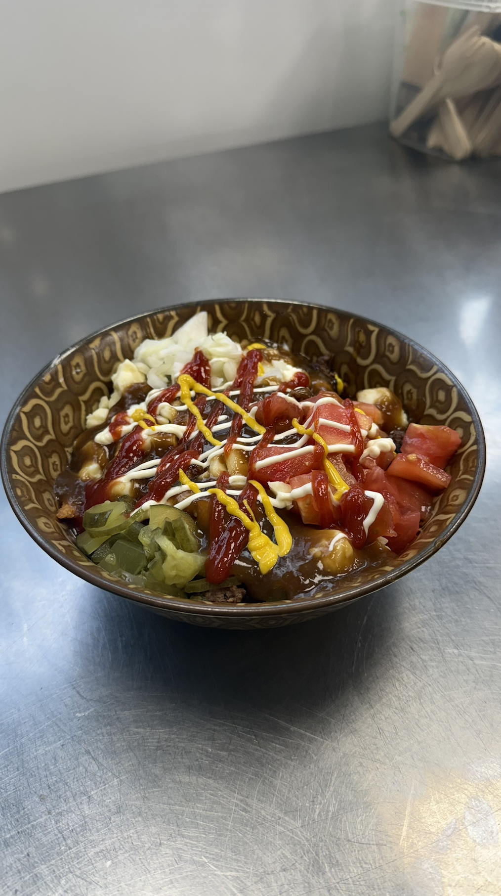 Asian Burger Poutine